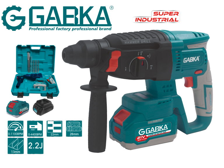 Ga-88126a 21v Lithium Light Rotary Hammer BL Motor