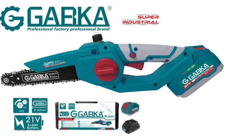 GA-88133A 21V αλυσοπρίονο λιθίου BL Motor 8"