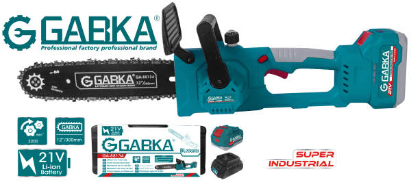 GA-88134A 21V αλυσοπρίονο λιθίου BL Motor 12″