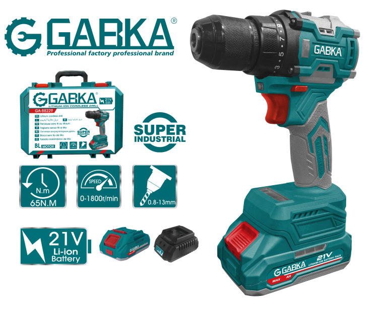 GA-88229A Δραπανοκατσάβιδο λιθίου 21V BL Motor