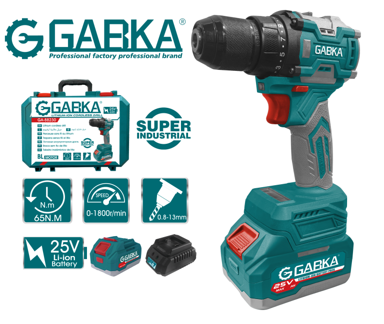 GA-88230A Κρουστικό δράπανο λιθίου 25V BL Motor